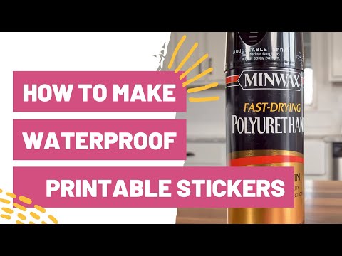 How To Make Waterproof Printable Stickers With Cricut