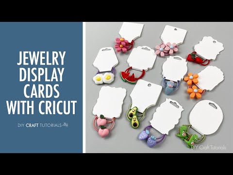 DIY JEWELRY CARDS WITH CRICUT | Template and Tutorial