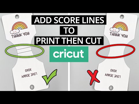 HOW TO PRINT THEN CUT FILES WITH SCORE LINES | Cricut Tutorial | DIY Craft Tutorials