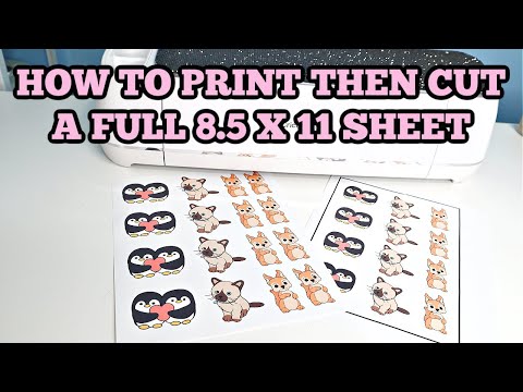 How to print then cut full page print then cut  Trick your Cricut to print then cut a full page hack