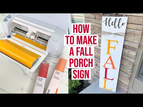 HOW TO MAKE A FALL PORCH SIGN WITH THE CRICUT MAKER 3 MACHINE