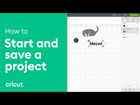 How to Start and Save a Project | Beginner Design Space Tutorial | Cricut™