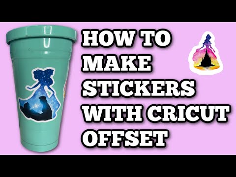 Cricut offset print then cut – sticker making with Design Space – Using offset with print then cut