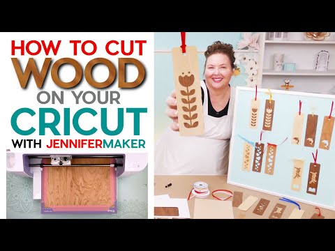 How to Cut Wood On a Cricut Explore or Maker | Wood Veneer Bookmarks!