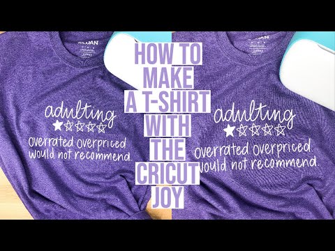 HOW TO GET A 9 INCH WIDE DESIGN ON A TSHIRT USING THE CRICUT JOY