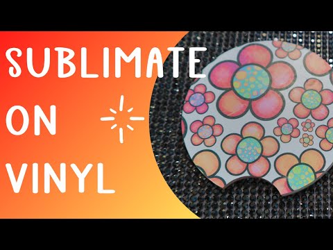 Sublimate on vinyl – Clear and white adhesive permanent vinyl