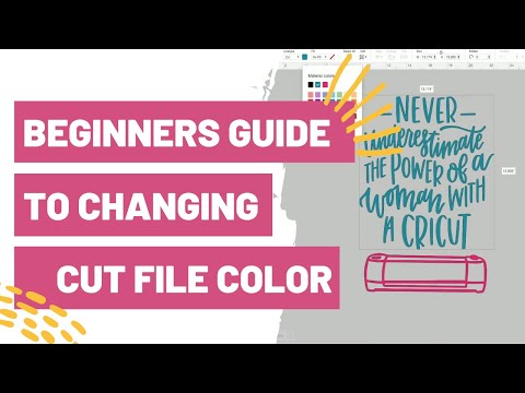 Beginners Guide To Changing Cut File Colors in Cricut Design Space!
