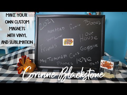 Make your own magnets with vinyl or sublimation using Cricut Design Space – mystery box