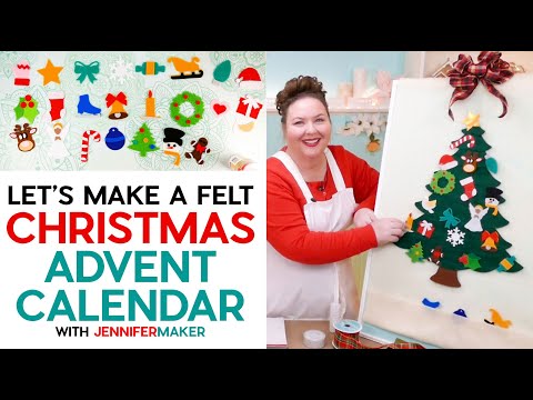 DIY Advent Calendar 2021 🎄 Cut Felt on a Cricut Explore and Maker!