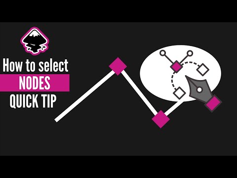 HOW TO select nodes easily in Inkscape quick tip
