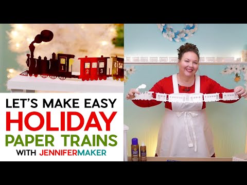 Easy Holiday Paper Train | Beginner-Friendly Countdown to Christmas Cricut Project