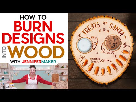 How to Burn Designs Into Wood using your Cricut!
