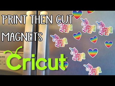 Print then cut magnets with Cricut – How to cut your own magnets – Print and cut tips and tricks