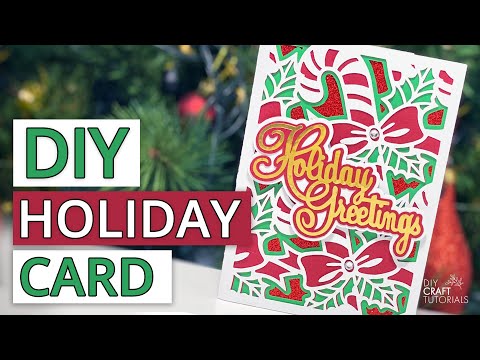 HOLIDAY CARD WITH CRICUT | CHRISTMAS CARDS WITH CRICUT | LAYERED 3D CHRISTMAS CARDS 2021