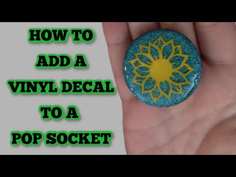 How to add vinyl to a pop socket – Phone grip