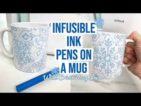 INFUSIBLE INK PENS ON A MUG USING CRICUT MUG PRESS