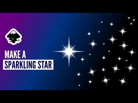 Create a vector sparkling star Inkscape tutorial