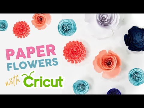 Paper Flower Wreath With Cricut
