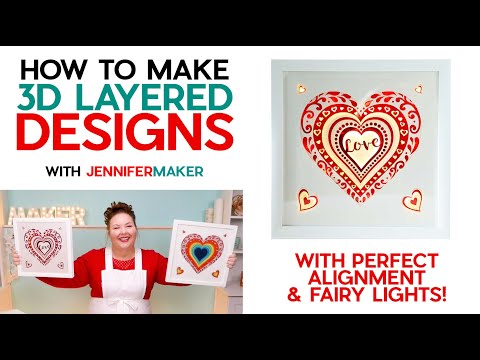 How to Make 3D Layered Designs on Your Cricut + Perfect Alignment & Fairy Lights