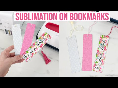SUBLIMATION ON METAL BOOKMARKS