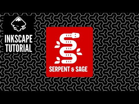 serpent snake and sage logo tutorial Inkscape