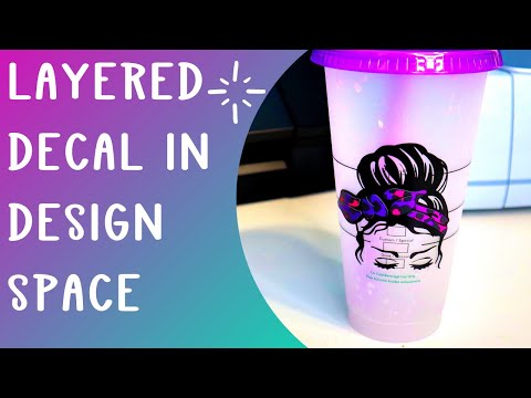 Layer decals in Design space – multicolored SVG with contour