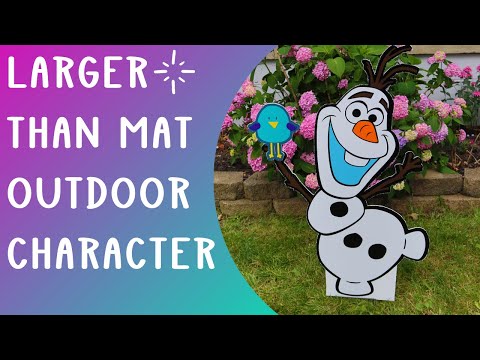 Larger than mat Cricut project with Vinyl and corrugated plastic for outdoor use waterproof