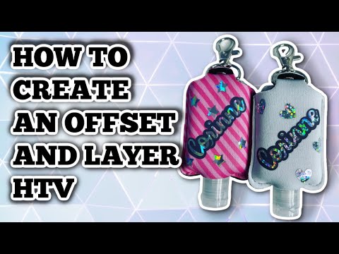How to do an offset and layer vinyl – holographic vinyl – Hand sanitizer holders – MYSTERY BOX