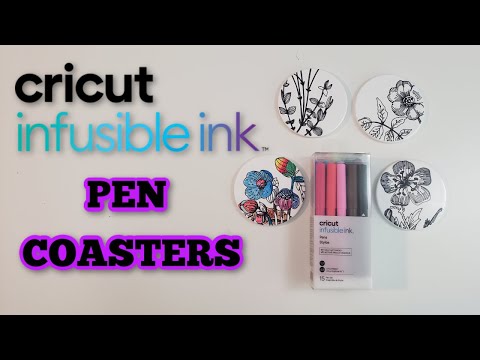 How to use Cricut Infusible Ink Pens – Coasters – Draw with Cricut