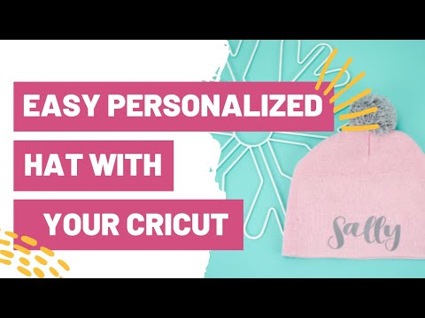 Easy Personalized Hat With Your Cricut – How to Apply Iron on To a Beanie