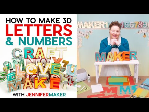 How to Make 3D Letters from Paper + Storage for Gifts & Decorations!