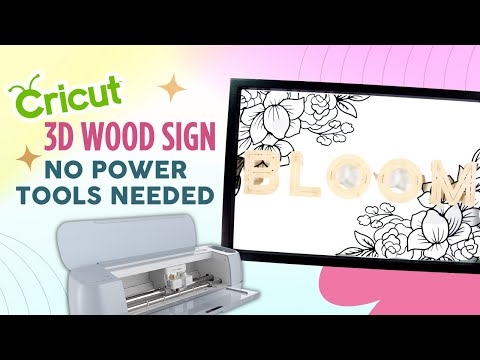 DIY CRICUT WOODEN SIGN // ZERO POWER TOOLS NEEDED!