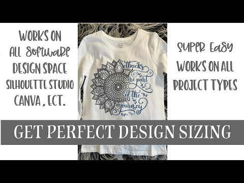 How to get Perfect Design Sizing on All of your Cricut, Silhouette, and Sublimation projects. (Easy)