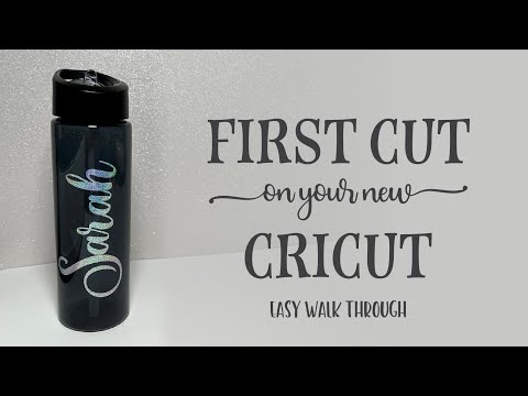 Cricut First Cut  (Easy walk through) All new users should watch this.