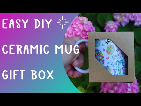 Make a Gift box for ceramic mugs using Cricut – Design space – sublimation mug