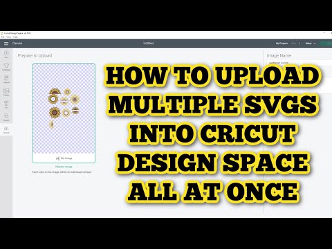How to upload multiple designs to Cricut Design Space at once  Upload multiple SVGS at the same time