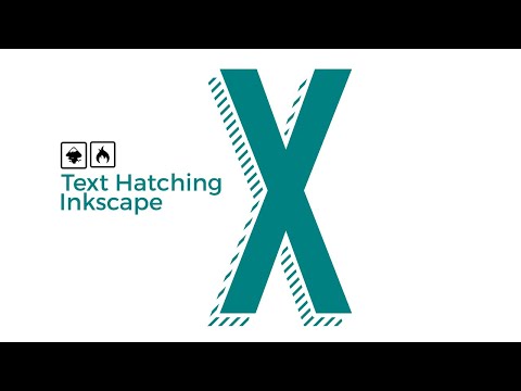 Inkscape tutorial Create a text hatching effect