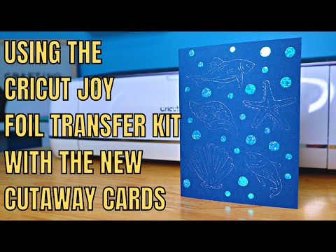 How to use the Cricut Joy Foil transfer kit using card designs from Design Space