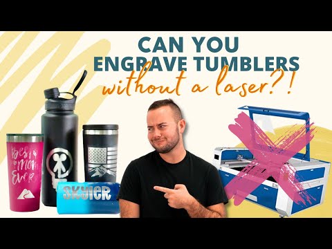 CAN YOU ENGRAVE COATED TUMBLERS WITH YOUR CRICUT? ENGRAVE A TUMBLER – NO LASER NEEDED! 😱