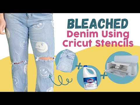Bleached Denim Using Cricut Stencils – Everything You Need To Know