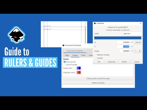 How to use guides & rulers Inkscape tutorial