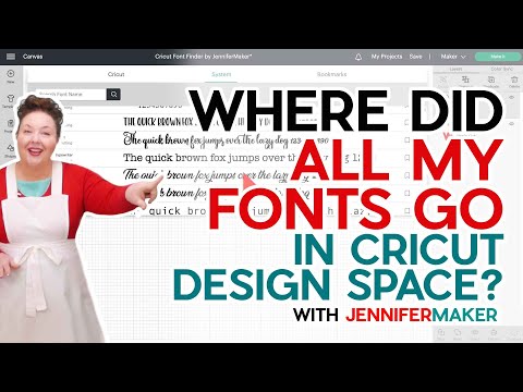 Cricut Font Help! Where's My Font in Design Space in the NEW UPDATE? 🆕 How to Find ALL Your Fonts!