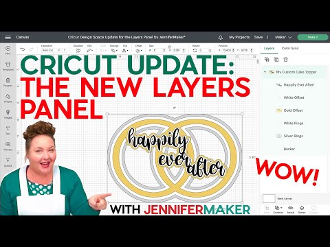 Cricut Update: New Layers Panel & Combine Menu | "UNWELD" & RENAME LAYERS!
