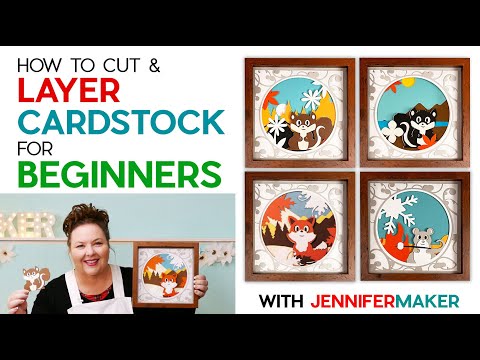 Cut & Layer Cardstock for Beginners | Mix 'n' Match Woodland Animals!