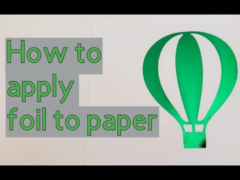 How to foil on paper – Starcraft foil no adhesive needed – laser printer foiling – paper foiling