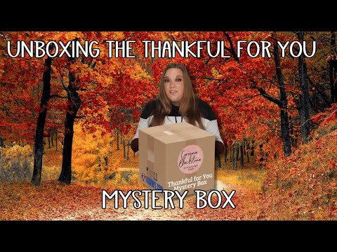 Thankful For You Mystery Box Unboxing November 2021 HTV Vinyl and blanks explained