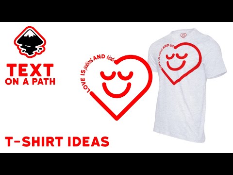 t shirt idea Inkscape SVG text on path love heart