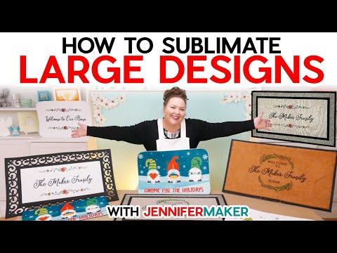 How to Sublimate LARGE Designs | 5 Sublimation Doormats Tested!