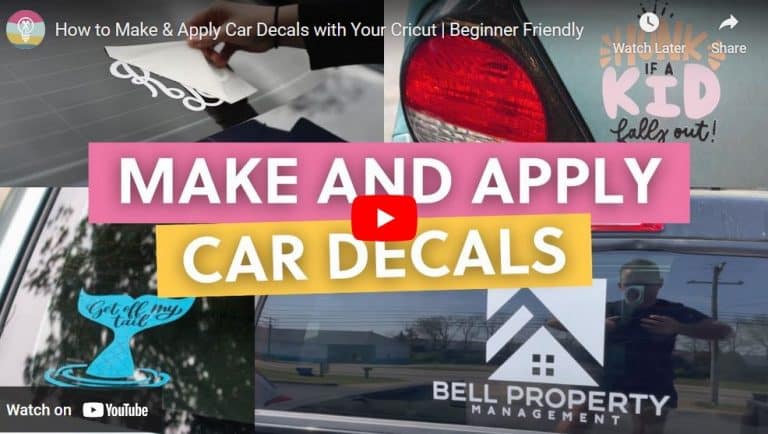 How to Make & Apply Car Decals with Your Cricut | Beginner Friendly