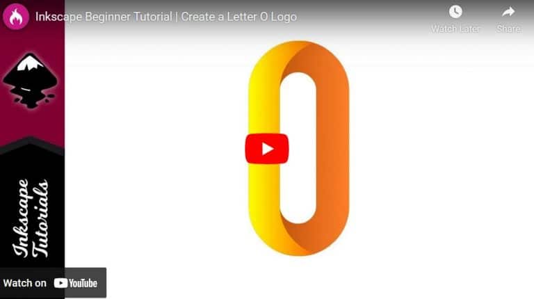 Inkscape Beginner Tutorial | Create a Letter O Logo